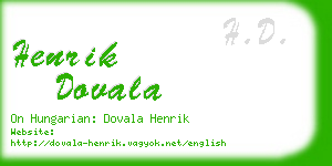 henrik dovala business card